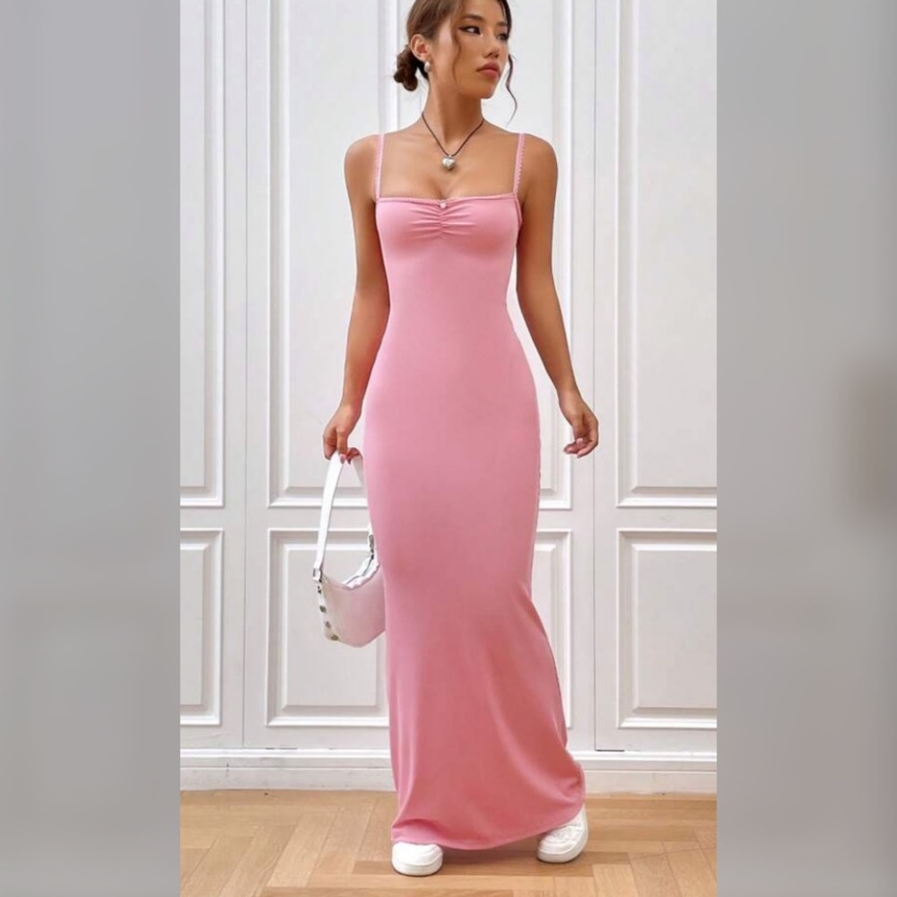 Long fitted stretchy dress